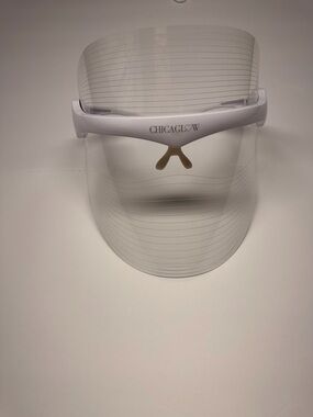 Chicaglow Clear Face Shield Visor - White Frame